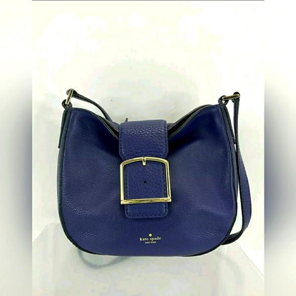 Kate spade new york Healy Lane Lawrie Shoulder Flap Bag Purse Blue Purple color - Picture 2 of 8